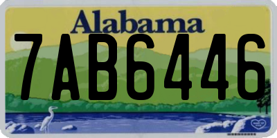 AL license plate 7AB6446