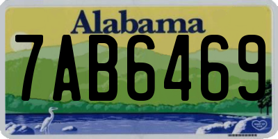 AL license plate 7AB6469