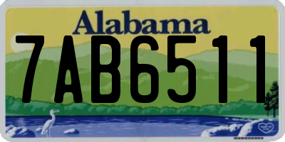 AL license plate 7AB6511