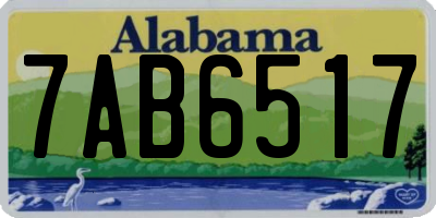 AL license plate 7AB6517