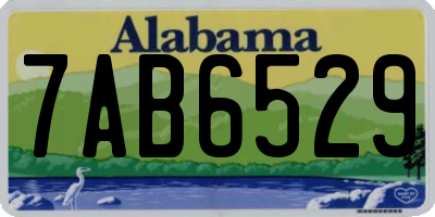 AL license plate 7AB6529