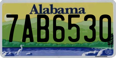 AL license plate 7AB6530