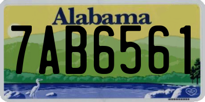AL license plate 7AB6561