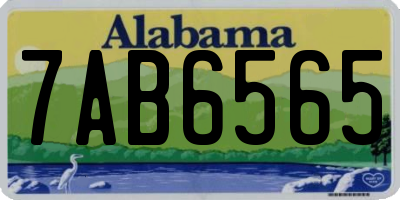 AL license plate 7AB6565