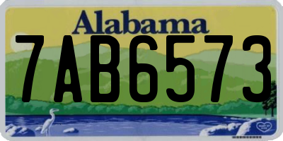 AL license plate 7AB6573