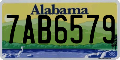 AL license plate 7AB6579