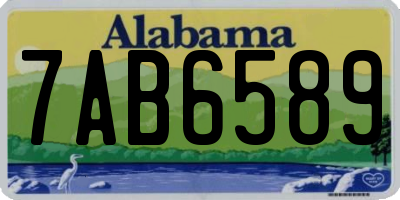 AL license plate 7AB6589