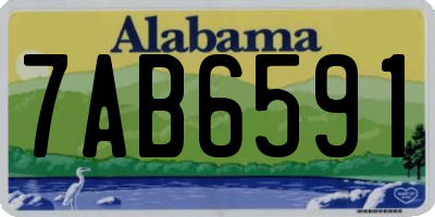 AL license plate 7AB6591