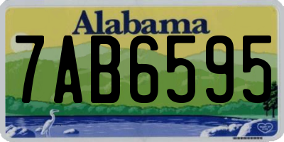 AL license plate 7AB6595
