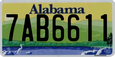 AL license plate 7AB6611