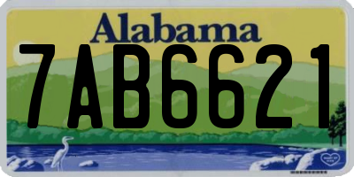 AL license plate 7AB6621