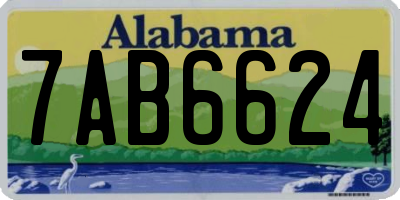 AL license plate 7AB6624
