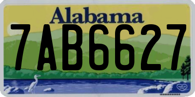 AL license plate 7AB6627