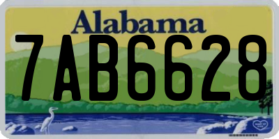 AL license plate 7AB6628