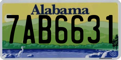 AL license plate 7AB6631
