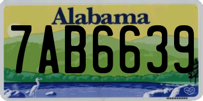 AL license plate 7AB6639