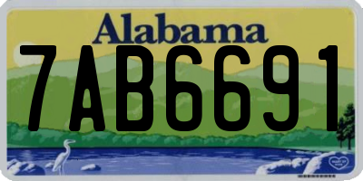 AL license plate 7AB6691