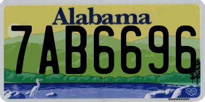 AL license plate 7AB6696