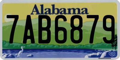 AL license plate 7AB6879