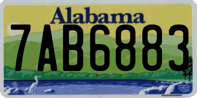 AL license plate 7AB6883