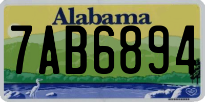 AL license plate 7AB6894