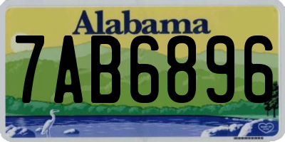 AL license plate 7AB6896