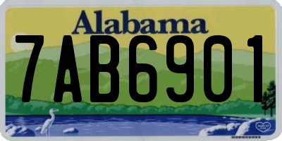 AL license plate 7AB6901