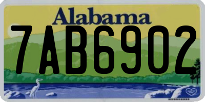 AL license plate 7AB6902