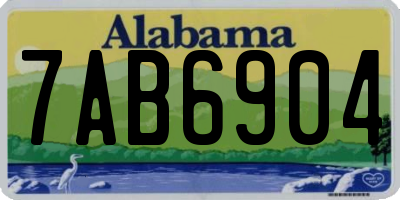 AL license plate 7AB6904