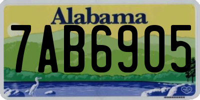 AL license plate 7AB6905