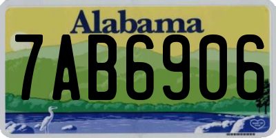 AL license plate 7AB6906