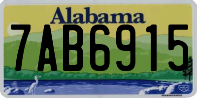 AL license plate 7AB6915
