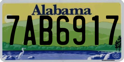 AL license plate 7AB6917