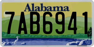 AL license plate 7AB6941