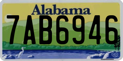 AL license plate 7AB6946