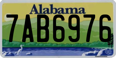 AL license plate 7AB6976
