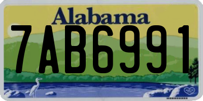 AL license plate 7AB6991