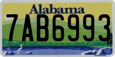 AL license plate 7AB6993