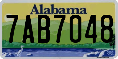 AL license plate 7AB7048