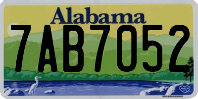 AL license plate 7AB7052