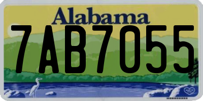 AL license plate 7AB7055