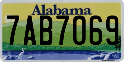 AL license plate 7AB7069