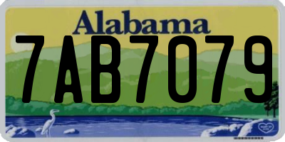 AL license plate 7AB7079
