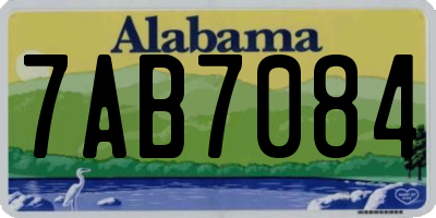 AL license plate 7AB7084