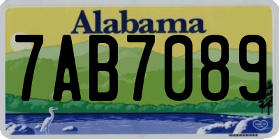 AL license plate 7AB7089