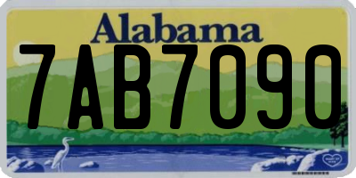 AL license plate 7AB7090