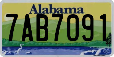 AL license plate 7AB7091