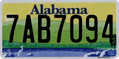 AL license plate 7AB7094