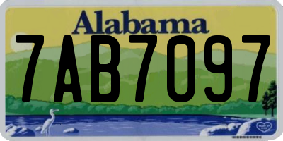 AL license plate 7AB7097