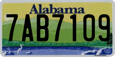 AL license plate 7AB7109
